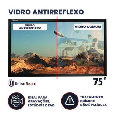 Imagem de Moldura Interativa Antirreflexo Unionboard 75 Polegadas