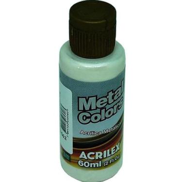 Imagem de Tinta Acrílica Metal Colors Acrilex Branco Metálico 60ML