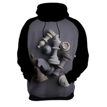 Imagem de Moletom Casaco Jogo Tabuleiro Xadrez Rei Torre Rainha HD 13 - Enjoy Sh