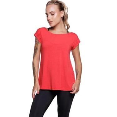 Imagem de Blusa Marcela Fitness Lisa Bella Fiore Manga Curta Roupa Para Academia Treino Moda Feminina-Feminino