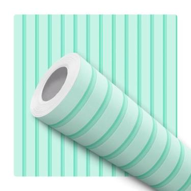 Imagem de Papel de Parede Vinílico Autoadesivo Lavável Listrado Ripas Vertical V