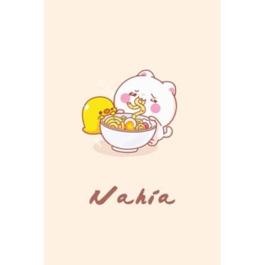Imagem de Nahia Personalized Journal Japanese Ramen Bowl With Kawaii Sushi, Cute Cat Bear Paper Notebook Journal for Girls and Boys, Cute Lined Workbook for Writing Notes and Exercise