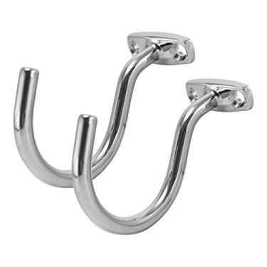 Imagem de CUTICATE 2 pacotes de suporte de bola de ponte de sinuca para montagem lateral de mesa prata