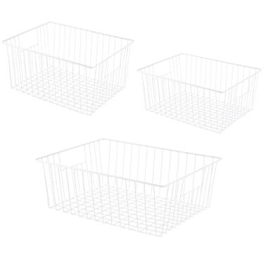 Imagem de Nprohuge caixas organizadoras de freezer, pretos de armazenamento de freezer vertical para freezer vertical de 16, 17, 21 pés cúbicos, caixa organizadora de freezer profundo com alça para ad