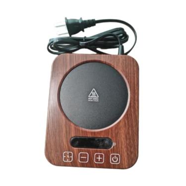 Imagem de WeiLaiKeQi Canecas de café aquecedor termostato porta-copos antiderrapante bebida chá água leite aquecedor vela aquecedor de copos para chocolate quente mesa