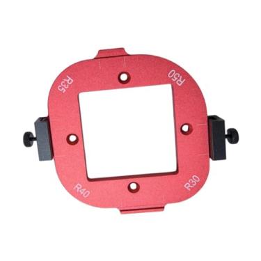 Imagem de Gralara Gabarito de raio de canto, modelo de roteador, ferramenta de corte circular, ferramenta de posicionamento reutilizável para marcenaria, faça você, 14cm