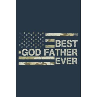 Imagem de Best God Father Ever Camouflage USA Flag s: Study Notebook, 6 x 9 inches, 120 pages