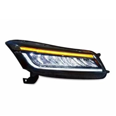 Imagem de Farol de carro estilo compatível com farol de LED Accord 2008-2012 sinal dinâmico LED DRL Hid farol Angel Eye Bi Xenon acessórios