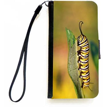 Imagem de Rikki Knight Capa carteira flip com design Caterpillar para iPhone 5c com aba magnética