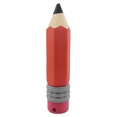 Imagem de Porta Lápis e Caneta em Forma de Lápis - 3D Think BR, Vermelho