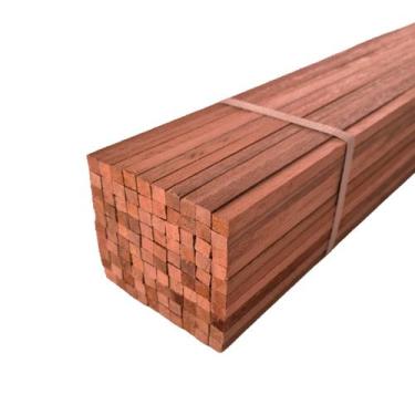 Imagem de 50 Ripas Sarrafos Eucalipto 1x1x100cm Aplainado Artesanato - Tudo Jard