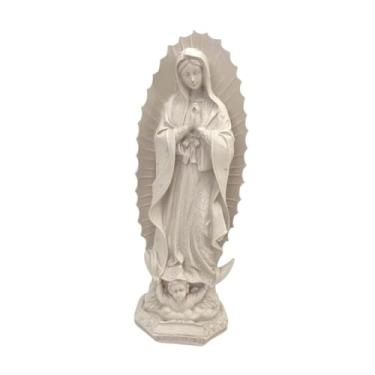 Imagem de IEUDNS Mãe maria estatueta festiva feriado resina artesanato capela nossa senhora de fátima figura elegante estatueta casa acessório para mesa, Style F