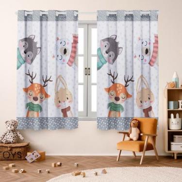 Imagem de Cortina Infantil Blackout Estampada 2,00x1,40 Decoração, Quarto, Menin