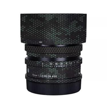 Imagem de Adesivo de lente de câmera antiarranhões para Sigma 45 mm F2.8 DG DN Apto para Sony Mount Camera Coat Wrap Película protetora de corpo Capa protetora 1:2.8 45 2.8 (verde (Mamba)