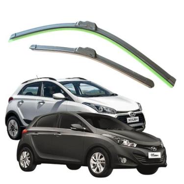 Imagem de Par Palheta Limpador Parabrisa Chuva Hb20 2012 À 2019 - TIGER AUTO