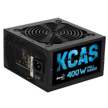 Imagem de Fonte Alimentação Pc Aerocool Kcas 400W Black 110v/220v