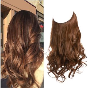 Imagem de Aplique de Cabelo Feminino Longo Alongamento Extensões para Mulheres (Modelo 34, 18 Polegadas (45 cm))
