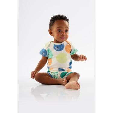 Imagem de Shorts para Bebê Menino em Suedine Essentials Up Baby, Bege, M