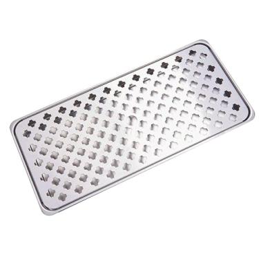 Imagem de YWJLQH Bandeja de gotejamento de cerveja kegerator bandeja de gotejamento removível limpeza barra de bebidas acessório superfície altamente polida para, L