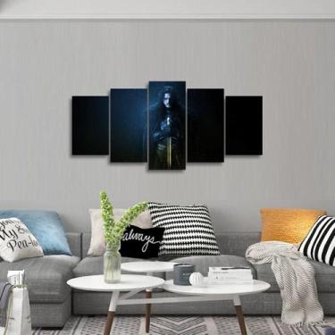 Imagem de Quadro Mosaico Jon Snow Game Of Thrones 5 Peças - Wall frame