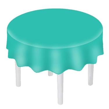 Imagem de Toalha de Mesa de TNT Redonda 1,35 Diâmetro - 1 uni cor LISO TURQUESA