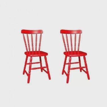 Imagem de Kit 2 Cadeiras Madeira Maciça Country