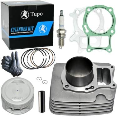 Imagem de Tupo Kit de reconstrução de junta de anel de pistão de cilindro de 68,5 mm 229cc compatível com Honda Recon250 Recon 250 Sportrax 250 TRX250 TRX250EX TRX250X TRX250TM TRX250TE TRX 250 2002-2024