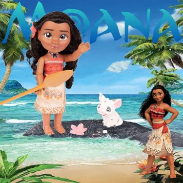 Imagem de Baby Moana Boneca Infantil Interativa Presentear E Brincar