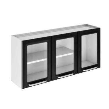 Imagem de Armário Aéreo Tarsila 3 Portas Vidro Ipv3-120 Itatiaia Preto