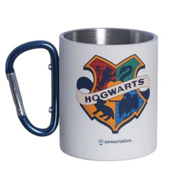 Imagem de Caneca Mosquetão Hogwarts 300ml Aço Inox Harry Potter Zona Criativa - 10026012
