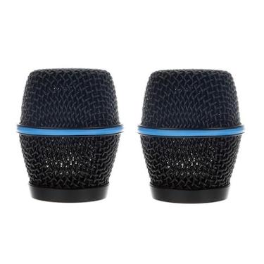 Imagem de Generic Para grade de substituição de microfone para Shure BETA87, BETA 87A, capa de cabeça de microfone BETA 87C, grade de malha de cabeça esférica de microfone, peças de cápsula (preto) / pacote com