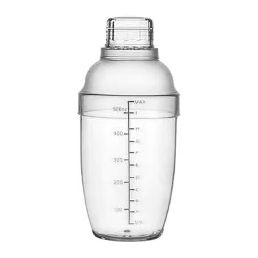 Imagem de YWJLQH Shaker de, agitador de mão com escamas, misturador de bebidas claras para uma bebida em casa, 500ml