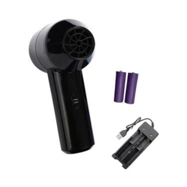 Imagem de IEUDNS Pintura de soprador de ar mini soprador de ar portátil portátil Recarregável Duster elétrico para o teclado do escritório de sofá Camping Hair Pet, Preto