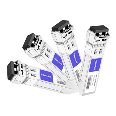 Imagem de SFP+10G SR Módulo Transceptor Óptico Compatível com Fortinet Network Fn-Tran-SFP+SR 10GBASE-SR SFP+ 850nm 300m DDM Duplex LC MMF Pacote com 4
