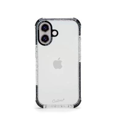 Imagem de Customic Capinha Case Capa para Celular iPhone 16 (6.1”), Impactor Space Anti Impacto Proteção Militar 4 metros contra quedas, Antiamarelamento, Transparente e Preta