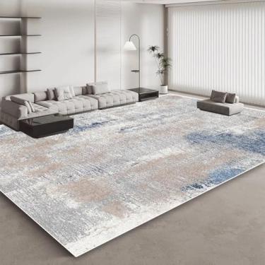 Imagem de Tapetes de pelúcia curtos abstratos para decoração de sala de estar, sofá, área de casa, tapetes grossos, tapetes de luxo para quarto (tapete pequeno de 60x90 cm/pilha de laços - 7)