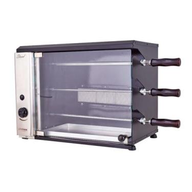 Imagem de Churrasqueira a Gás de Bancada Vertical 3 Espetos GLP 127V Stand - Tit