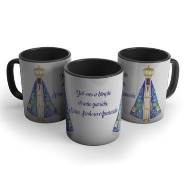 Imagem de Caneca Nossa Senhora da Aparecida Color Dai-nos a Bênção Mãe - Live, P