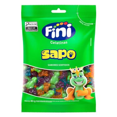 Imagem de Bala Fini Gelatina Sapo 80g