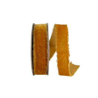 Imagem de Reliant Ribbon Fita de veludo com borda desgastada Dutchess, gengibre