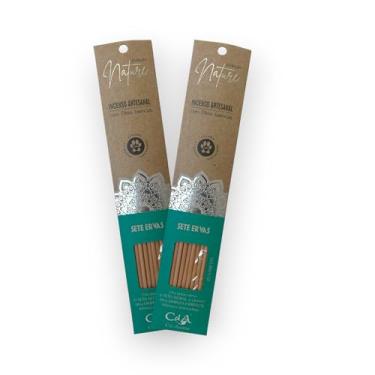 Imagem de Kit com 2 Incensos Naturais e Artesanais Vareta Nature Sete Ervas