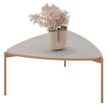 Imagem de Mesa De Centro Orgânica Para Sala Pé Metal Zira D04 Bali - Mpozenato