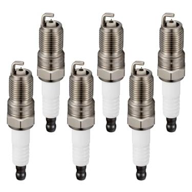 Imagem de SYKRSS Pacote com 6 velas de ignição irídio SP413 - Compatível com Ford Ranger Tempo Probe Mazda 6 Tribute MPV B3000 Benz 300CE 300SEL 300TE Mercury Montego Sable, motor 3.0L - Substitui a vela de