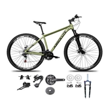 Imagem de Bicicleta Aro 29 Absolute Nero 5 Aluminio Kit 2x9 Gta Sunrun Freio Disco K7 11/36 Pedivela 24/38d Garfo com Trava (Oliva, 19)