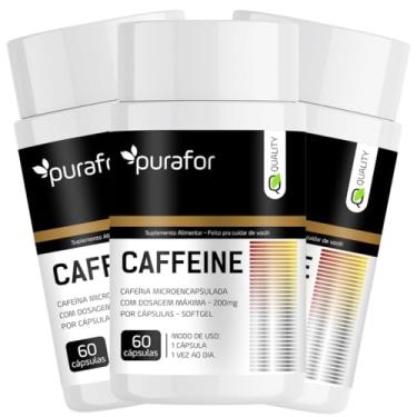 Imagem de Kit de Suplemento Alimentar Caffeine - 3x Cafeína Microencapsulada com Dosagem Máxima 200mg - Soft Gel