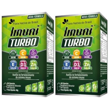 Imagem de KIT 2X Imuni Turbo (Própolis Verde com Vitaminas) 60 cápsulas - Flora Nativa