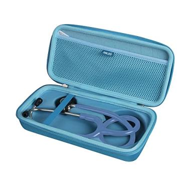 Imagem de Anleo Estojo Rígido De Viagem Para Estetoscópio 3M Littmann Classic Iii, Lightweight Ii Se, Mdf Acoustica Deluxe (Apenas Estojo) (Azul Claro)