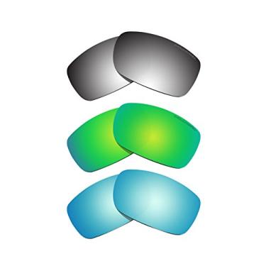 Imagem de BVANQ 3 pares de lentes polarizadas de substituição para óculos de sol Oakley Fives Squared (2008) S8