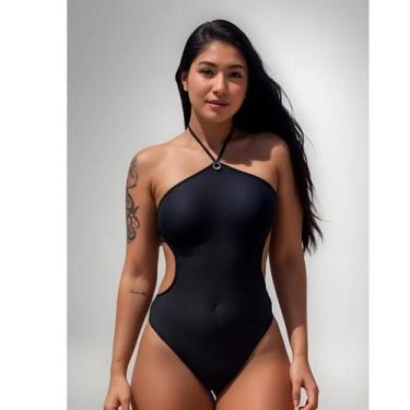 Imagem de Body Maiô Engana Mamãe Feminino Tecido Suplex Preto moda verão moda pr