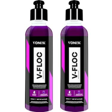 Imagem de Kit 2 Shampoo Automotivo Concentrado Ph Neutro V-floc 240ml Vonixx